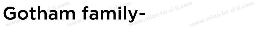 Gotham family字体转换